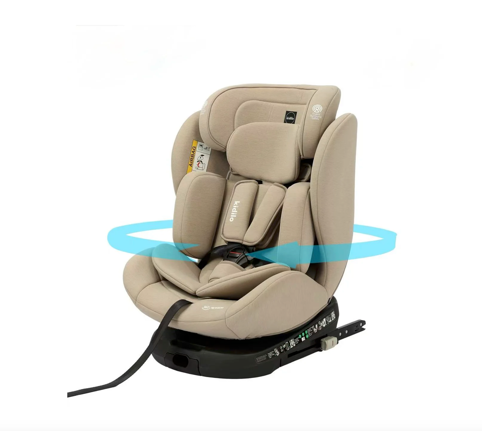 Ulëse veture Kidilo ISOFIX 360° – Siguri dhe rehati nga lindja deri në 36 kg