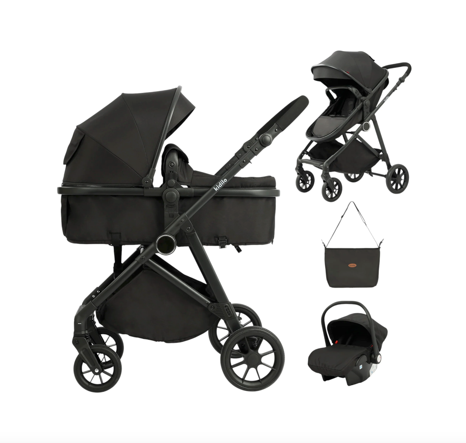 Karrocë Kidilo K02+C Set 3 në 1